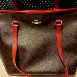 Coach Signature Leather Handbag